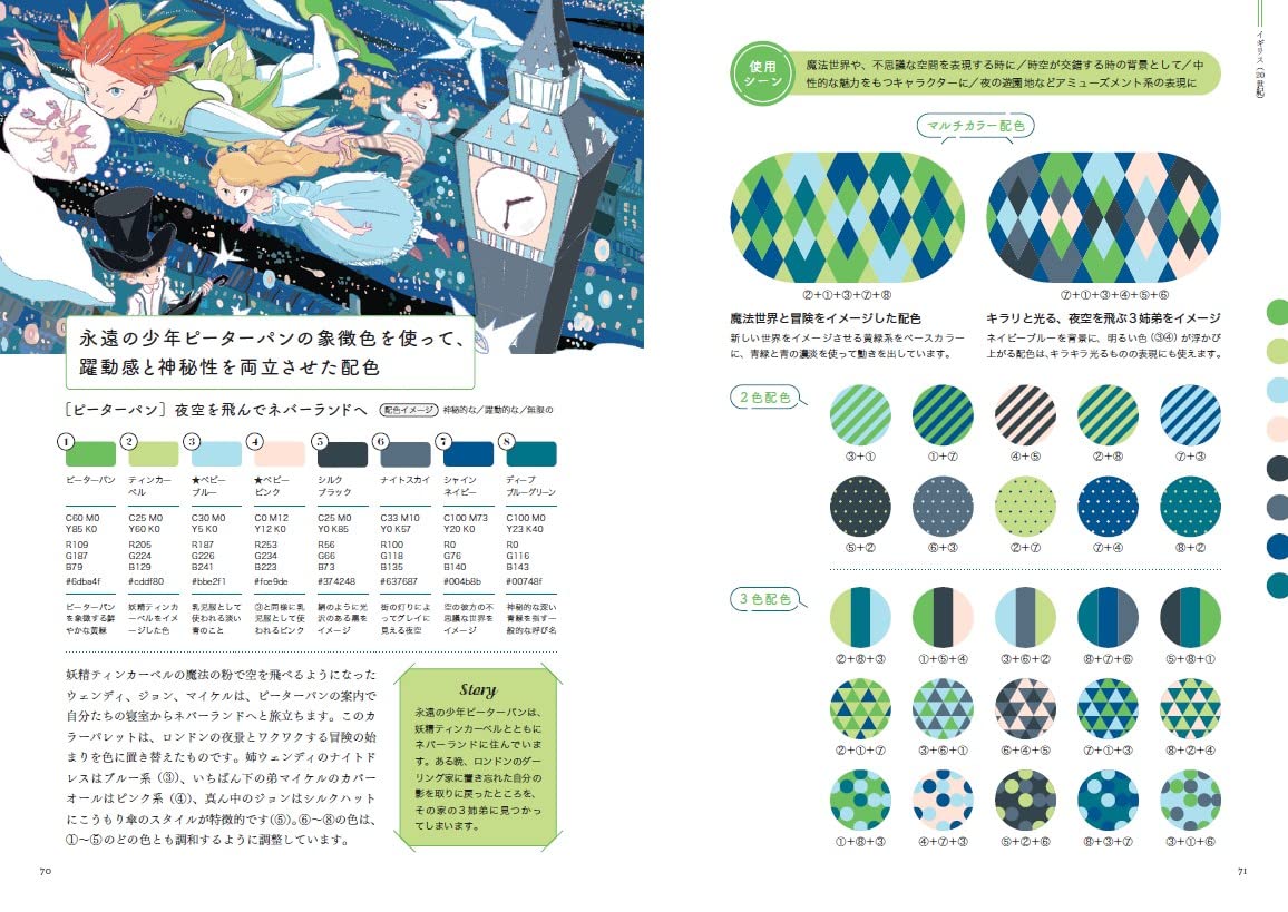 Fantasy Color Palette Idea Book - Japanese Craft Book