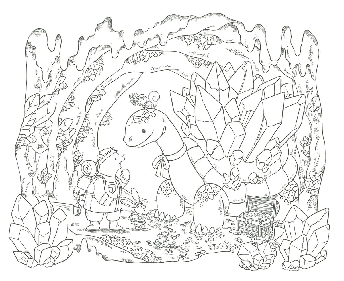 Polar Bear's Adventure Cruise Coloring Book - Japanese Coloring Book