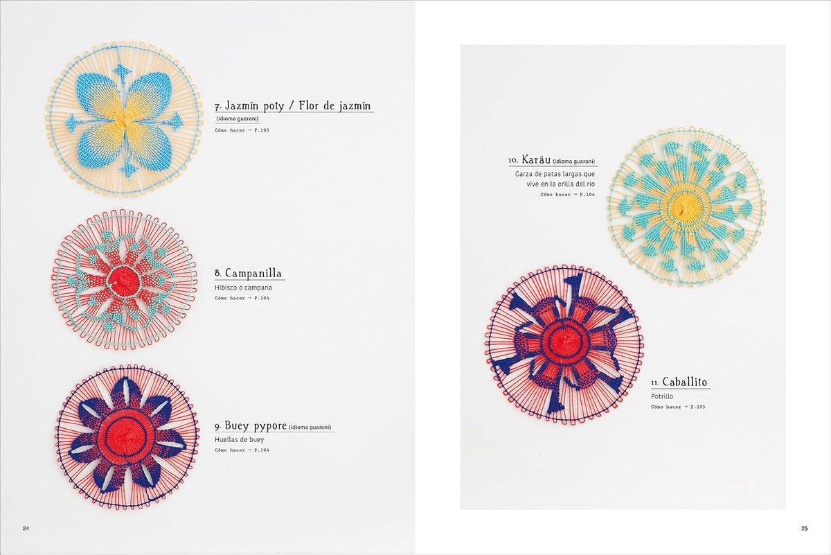Ñandutí Paraguayan Embroidered Lace in Spanish - Japanese Craft Book