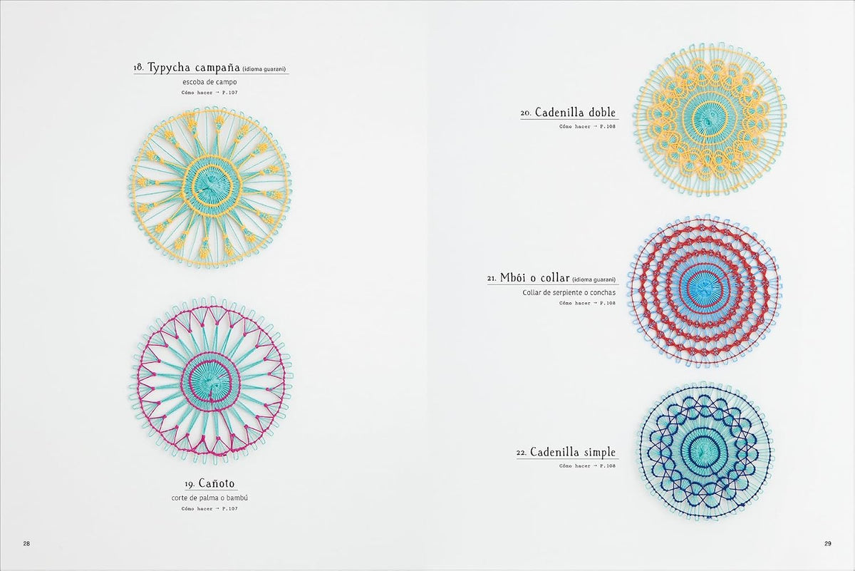 Ñandutí Paraguayan Embroidered Lace in Spanish - Japanese Craft Book
