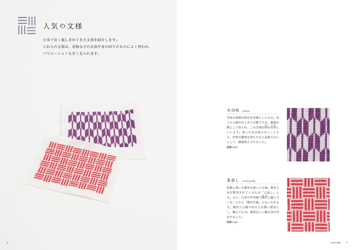 Cross Stitch of Japanese Designs - Japanese Craft Book