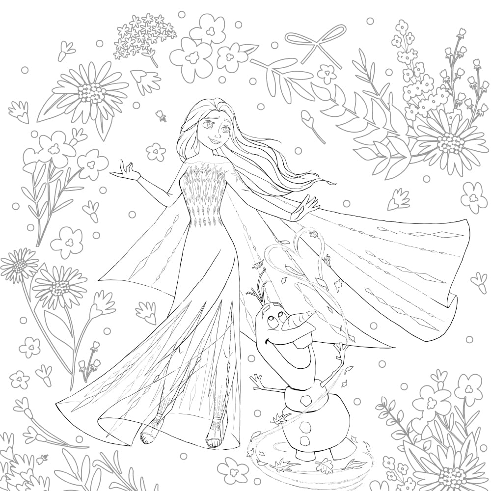 Disney's Gorgeous Girls Coloring Lesson Book - Japanese Coloring Book