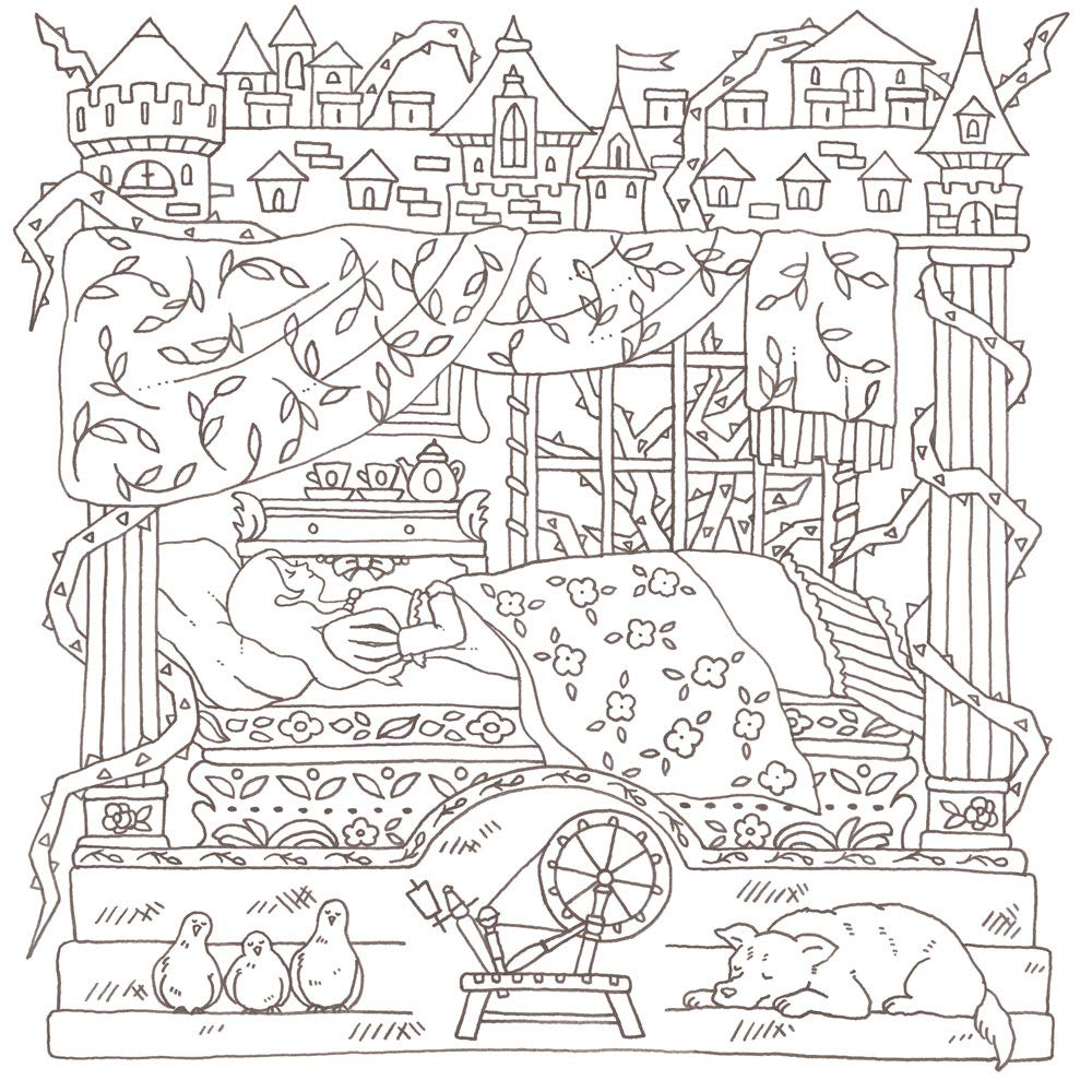 Eriy's World Fairy Tales and Beyond Coloring Book - Japanese Coloring Book by Eriy