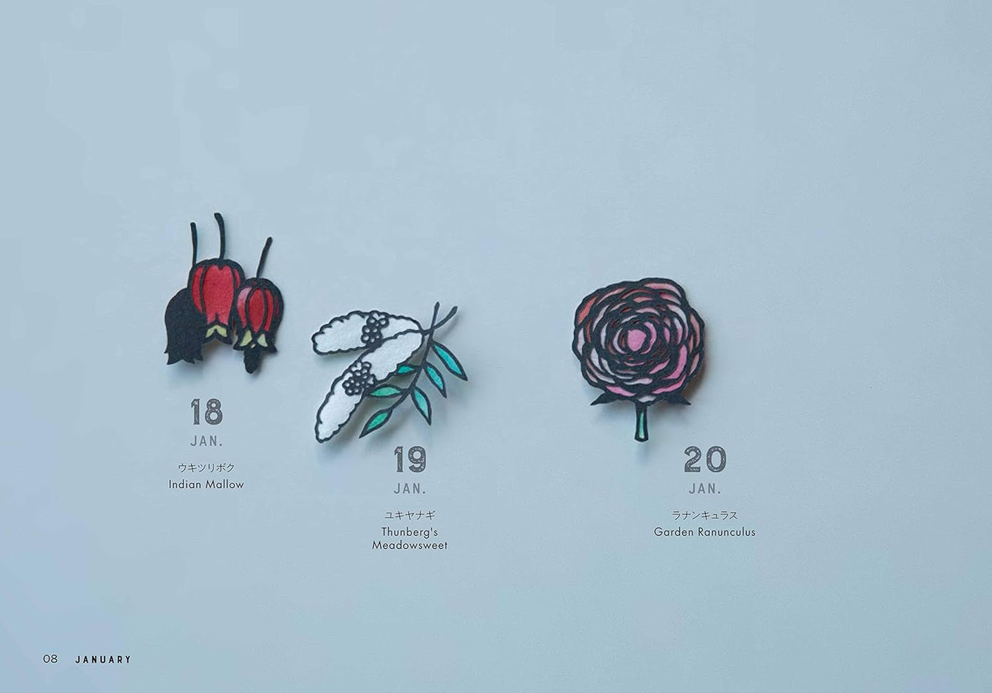 Flower Paper Cutting for 366 Days - Japanese Kirigami Craft Book