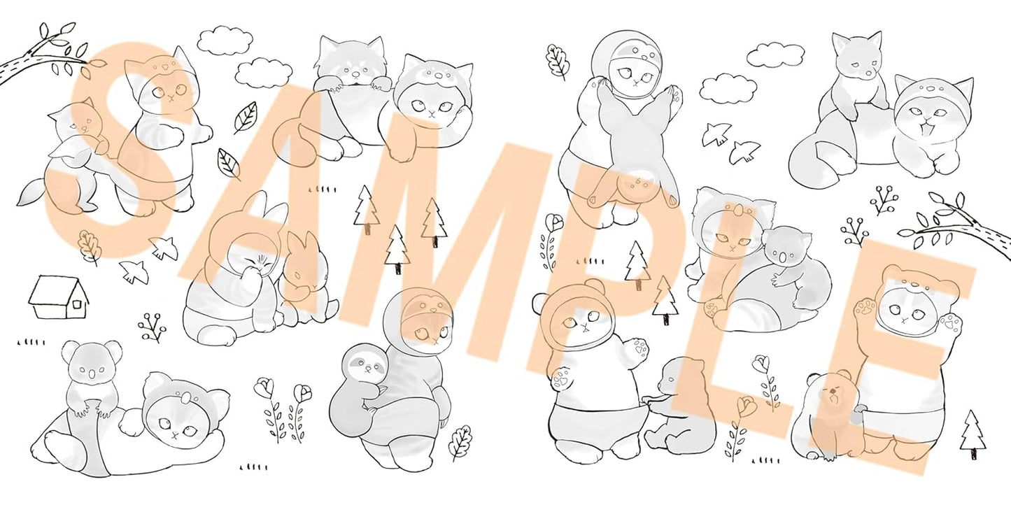 Mofusand Relaxing Coloring Lesson Book – Cute Fluffy Cats Japanese Coloring Book