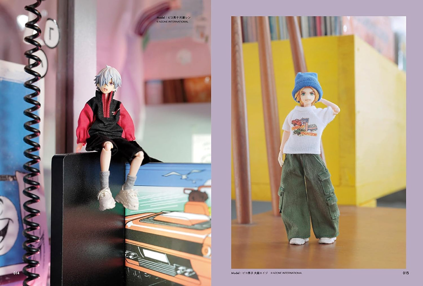 1/12 Scale Male Doll Clothing Book: Everyday Real Clothes – 24 Items, 92 Outfits - Japanese Craft Book