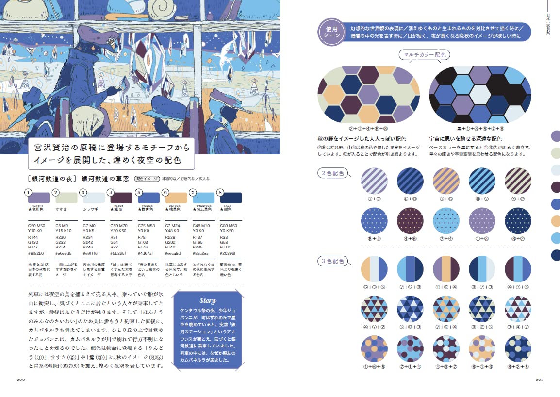 Fantasy Color Palette Idea Book - Japanese Craft Book