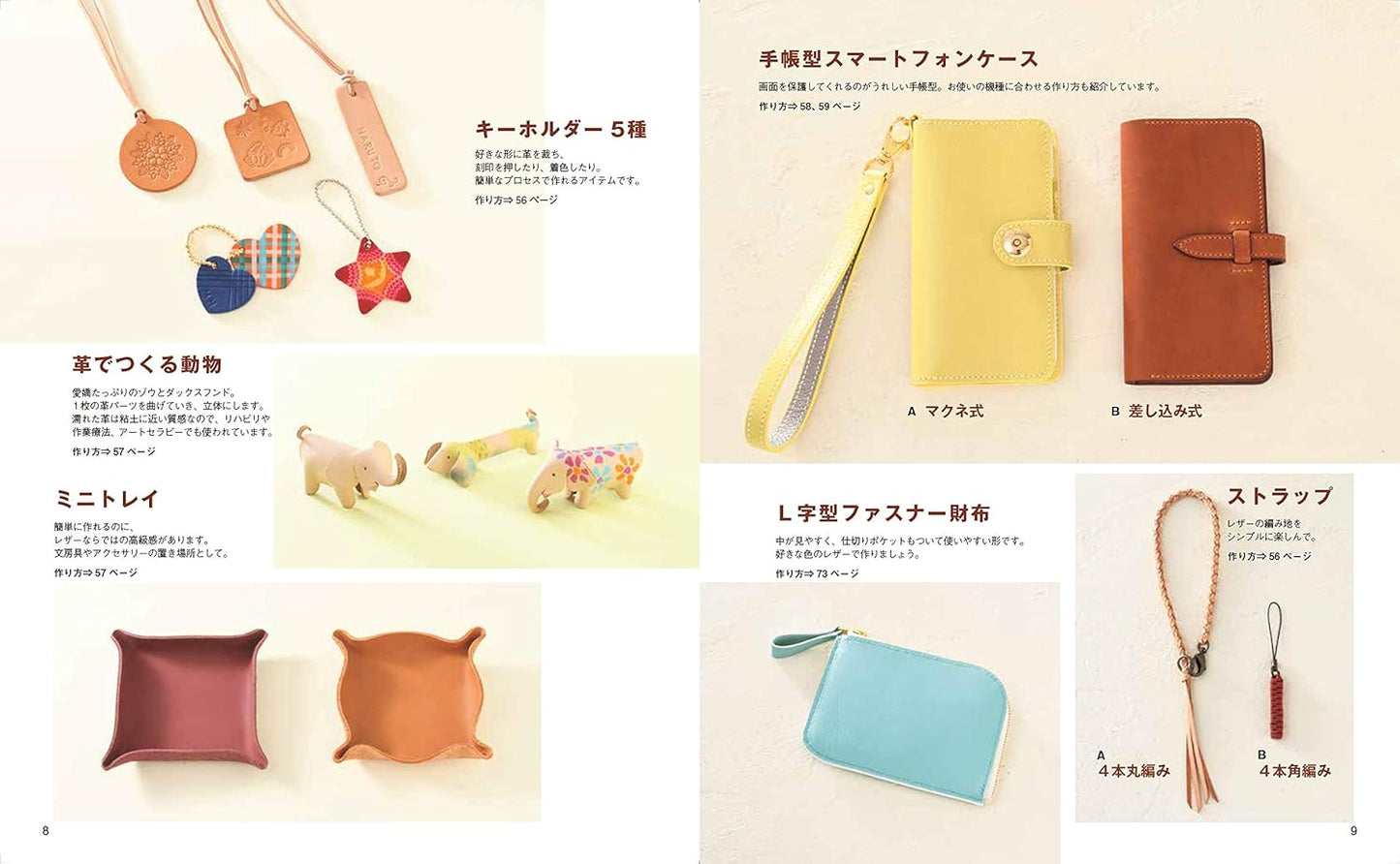 Basic Technics of Leather Craft Book - Japanese Craft Book