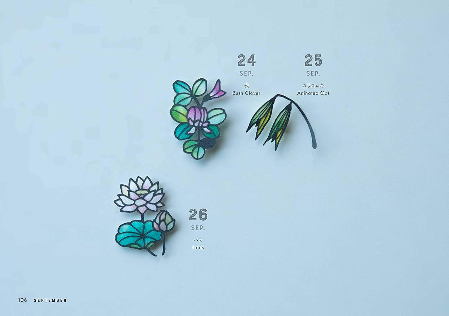 Flower Paper Cutting for 366 Days - Japanese Kirigami Craft Book