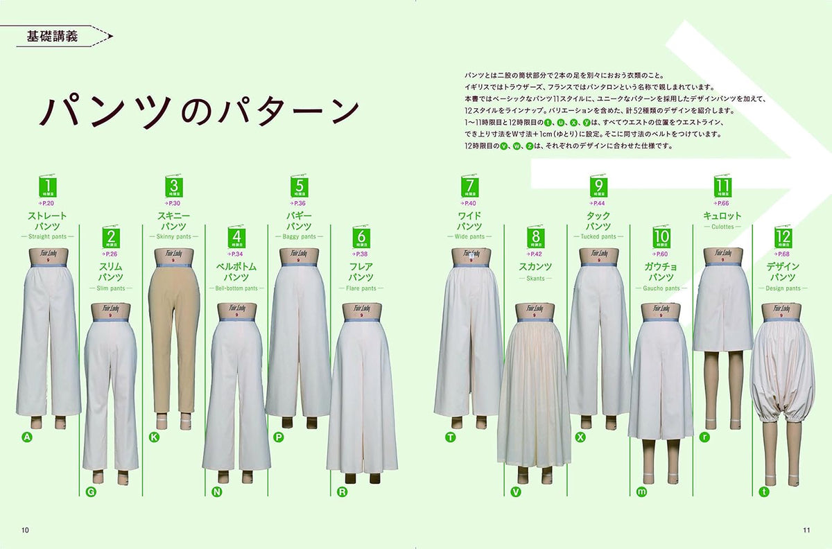 Pants Lesson Bunka Fashion School Pants Pattern Lesson - Japanese Craft Pattern Boo ...