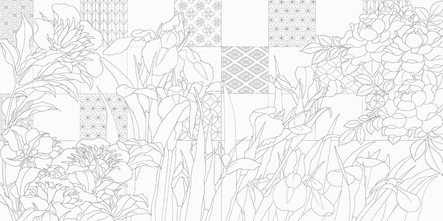 Ukiyo-e & Traditional Japanese Patterns Coloring Book – Japanese Art and Designs