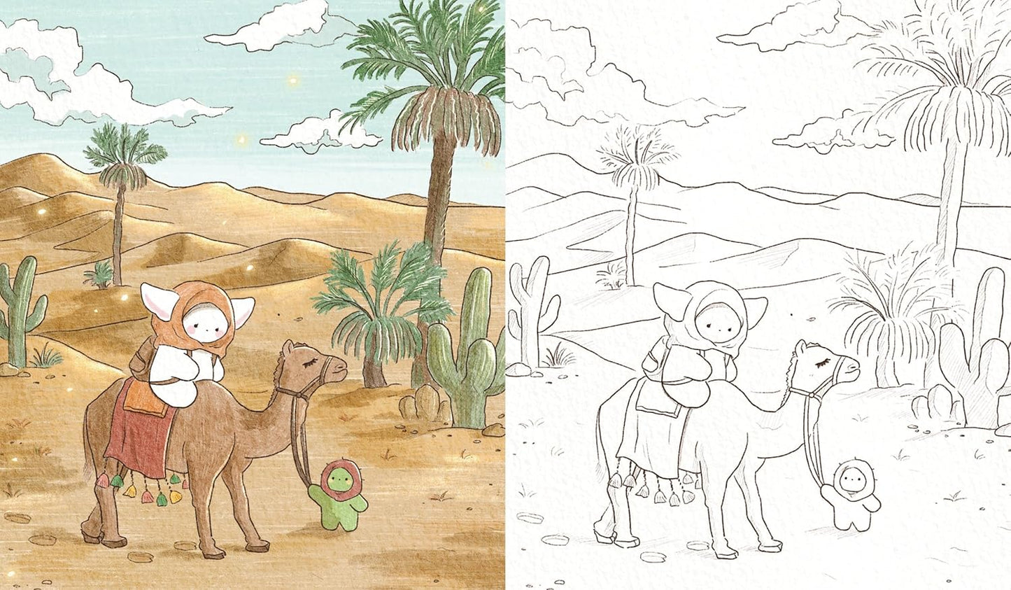 Sugumi’s Mysterious Journey Coloring Book - Japanese Coloring Book