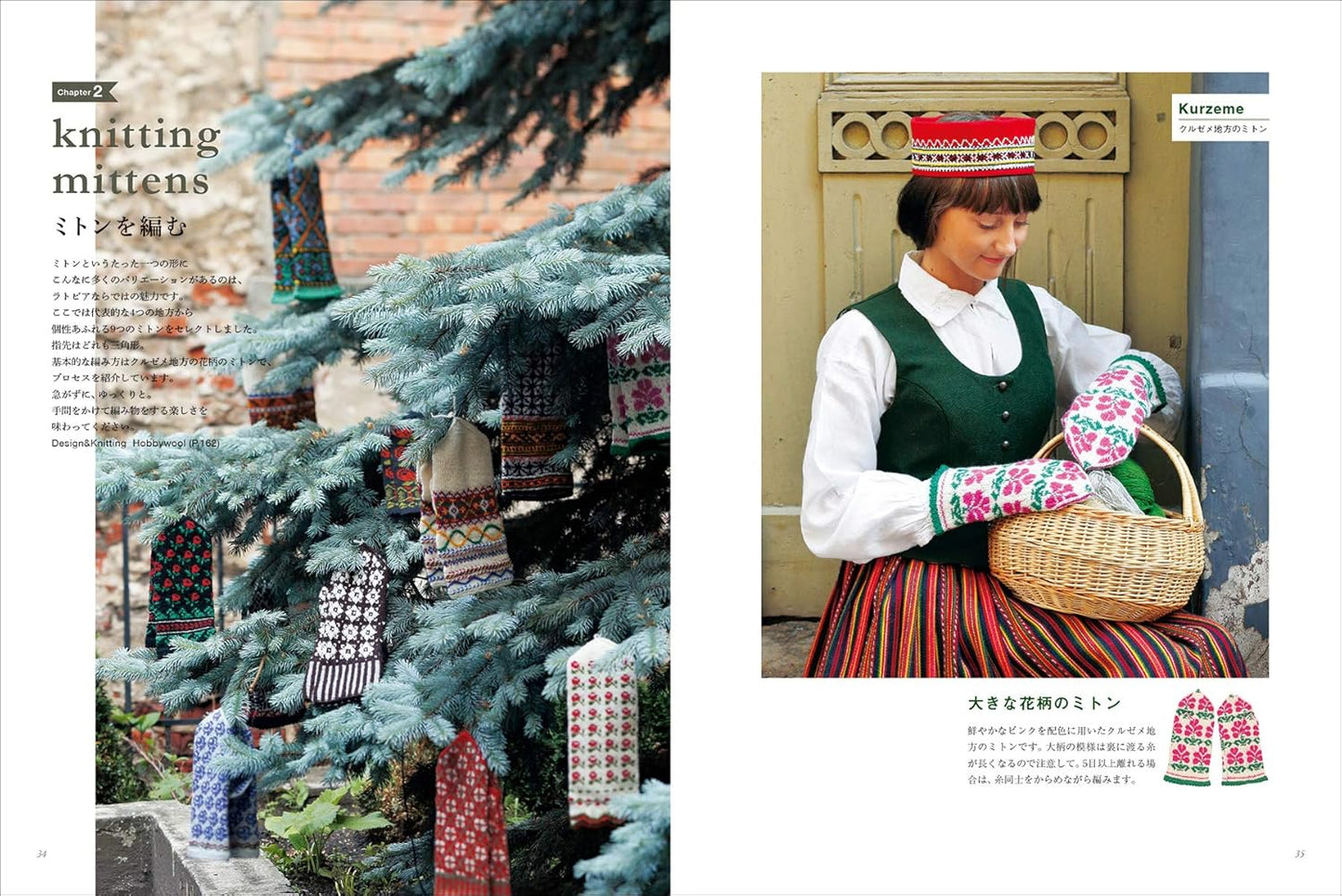 Hand Knitted Mittens of Latvia - Japanese Craft Book