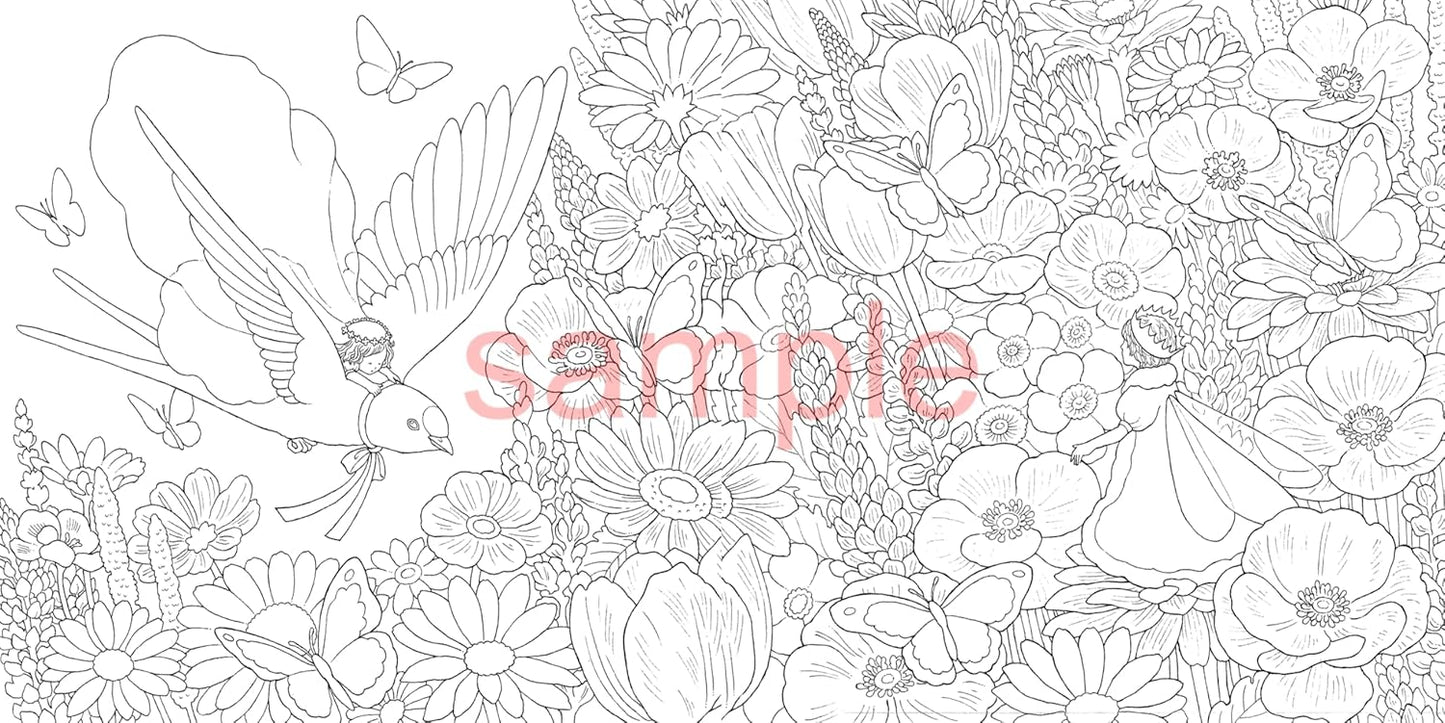A Nostalgic Fairytale World - Japanese Coloring Book