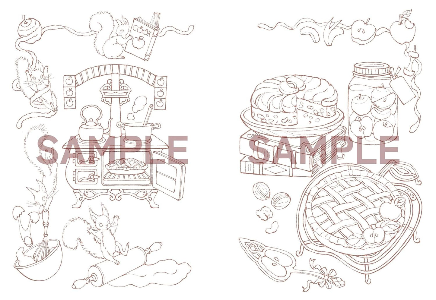 Wonderland Tea Time Coloring Book - Japanese Coloring Book