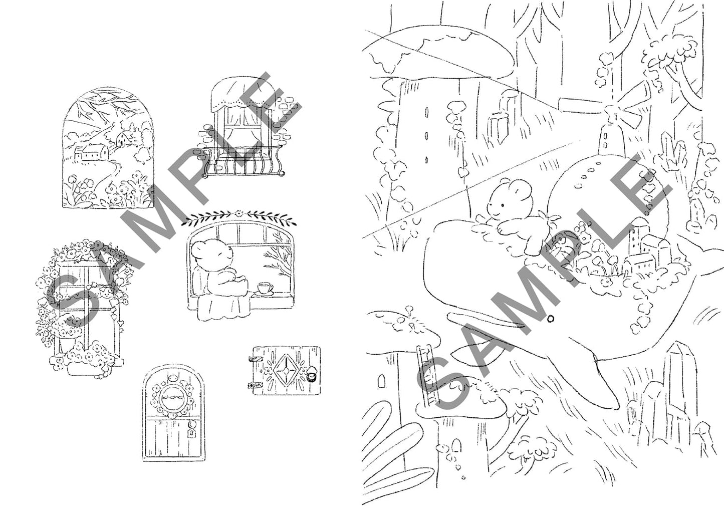 A Heartwarming Coloring Book — A Cute Fairytale World - Japanese Coloring Book