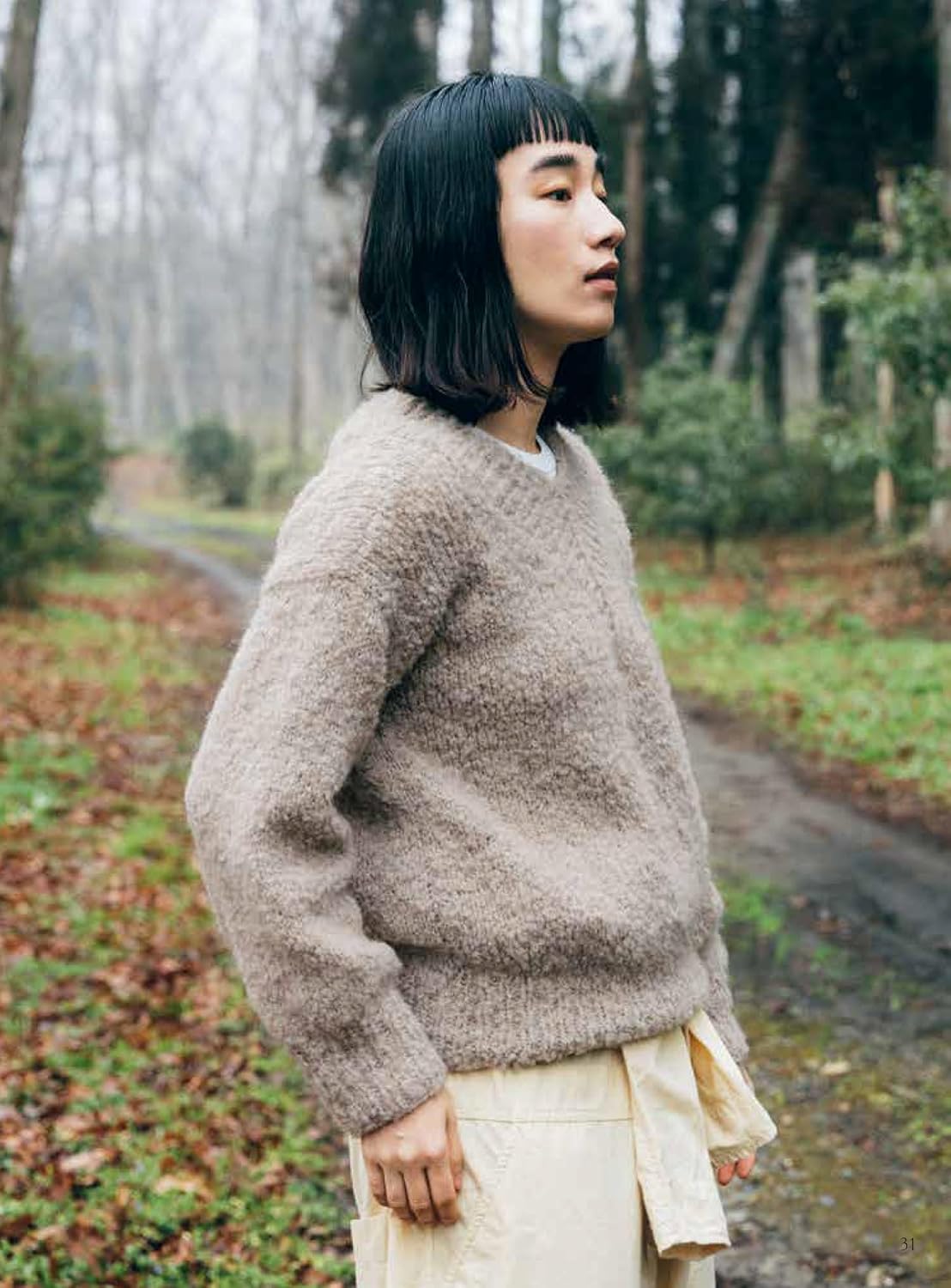 Knit Sweaters and Accessories with Natural Yarns -  Japanese Craft Book