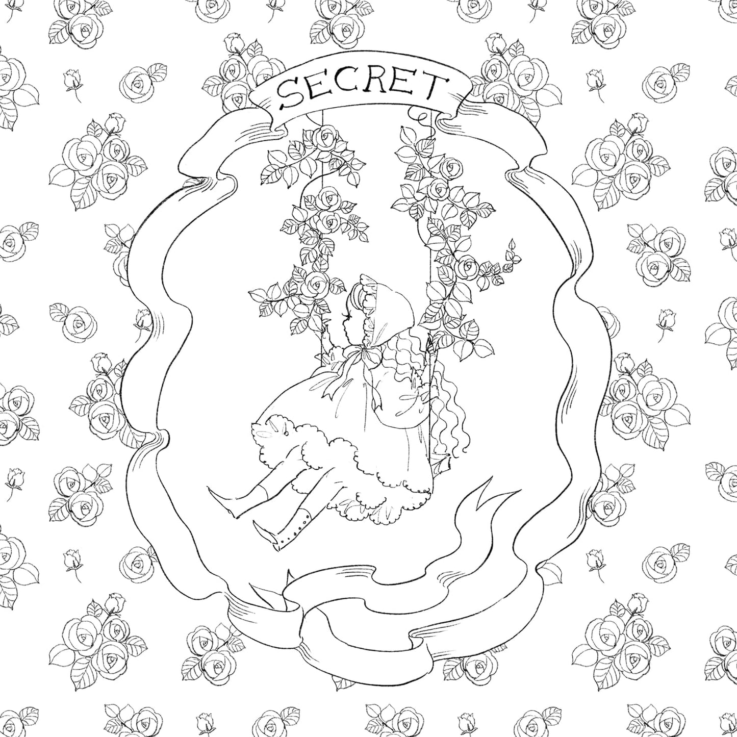 Secret Story Coloring Book by Rei Kurahashi - Japanese Coloring Book