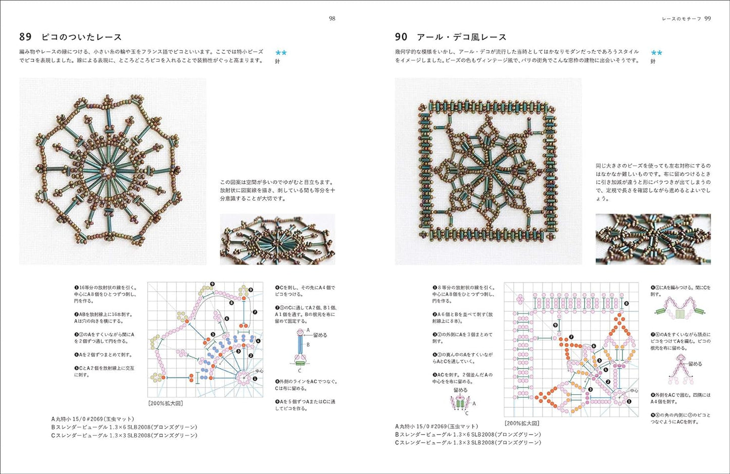 Bead Embroidery Broderie d'Art - Japanese Craft Book