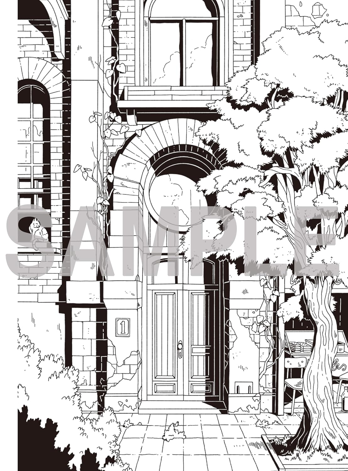 Fantasy Coloring Book for Adults – Beautiful Landscapes & Miniature Gardens - Japanese Coloring Book