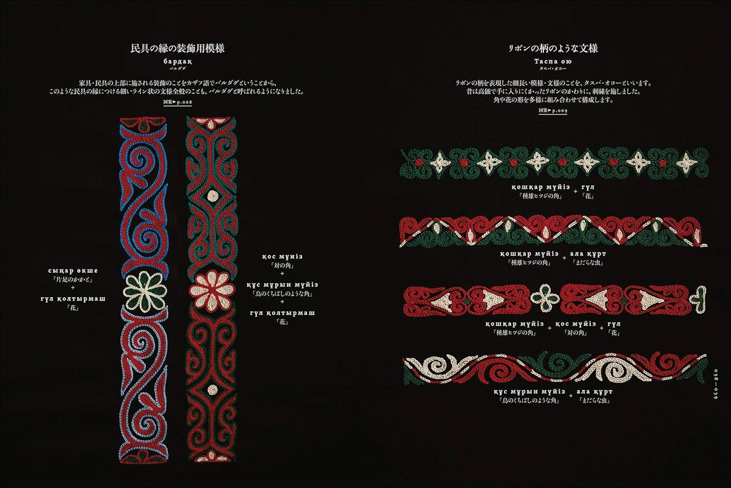 Mongolia Kazakh Embroidery - Japanese Craft Book