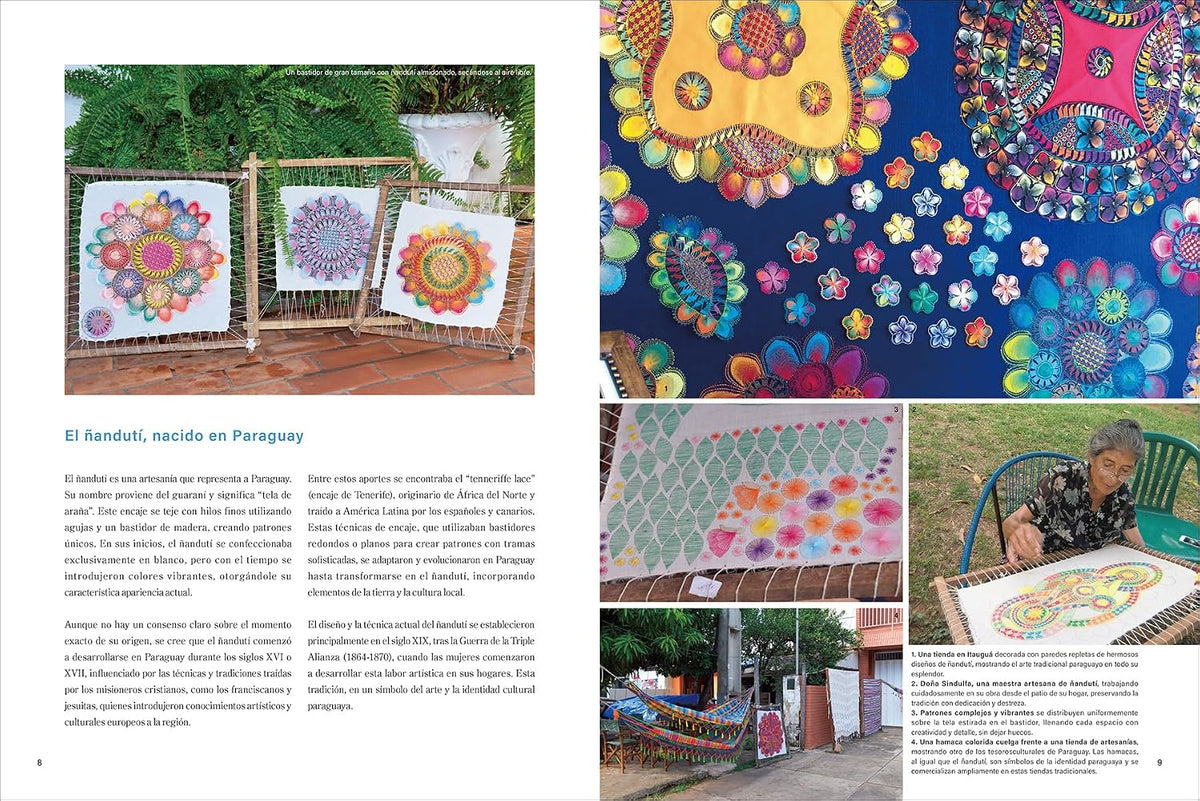 Ñandutí Paraguayan Embroidered Lace in Spanish - Japanese Craft Book