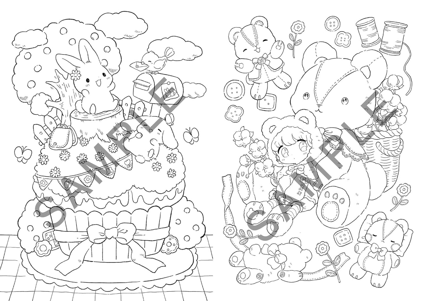 A Heartwarming Coloring Book — A Cute Fairytale World - Japanese Coloring Book