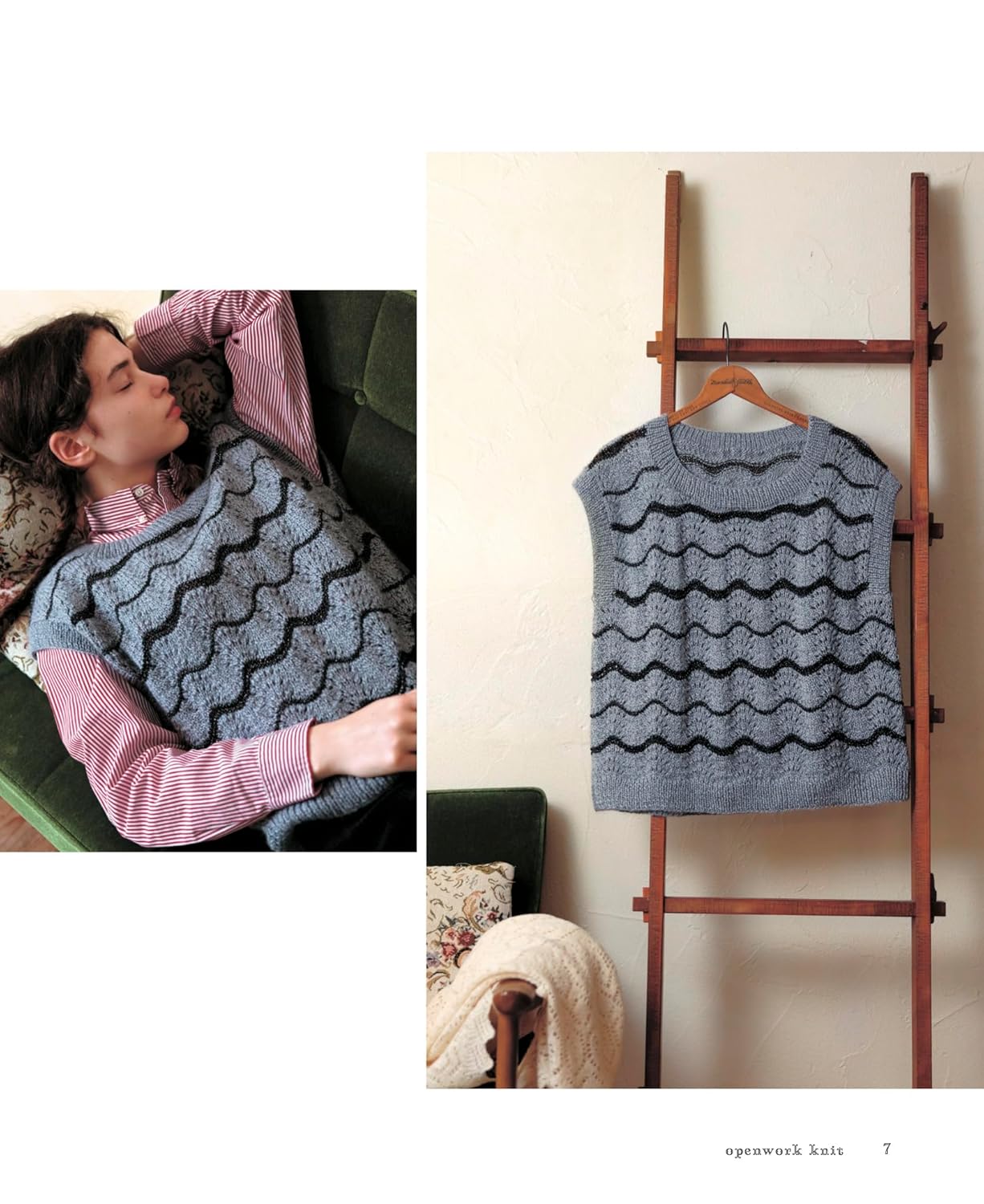 Openwork Knit : Lace-Pattern Wear Knitted with Needles - Japanese Craft Book