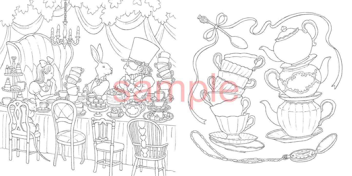 A Nostalgic Fairytale World - Japanese Coloring Book
