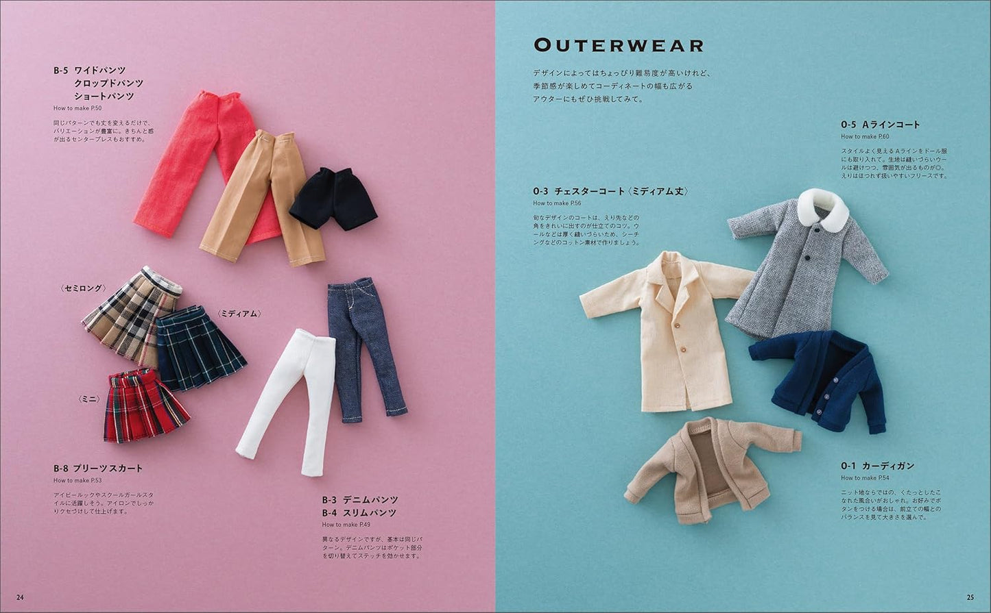 Clothes for 22cm Dolls that Commercial Use is allowed - Japanese Craft Book