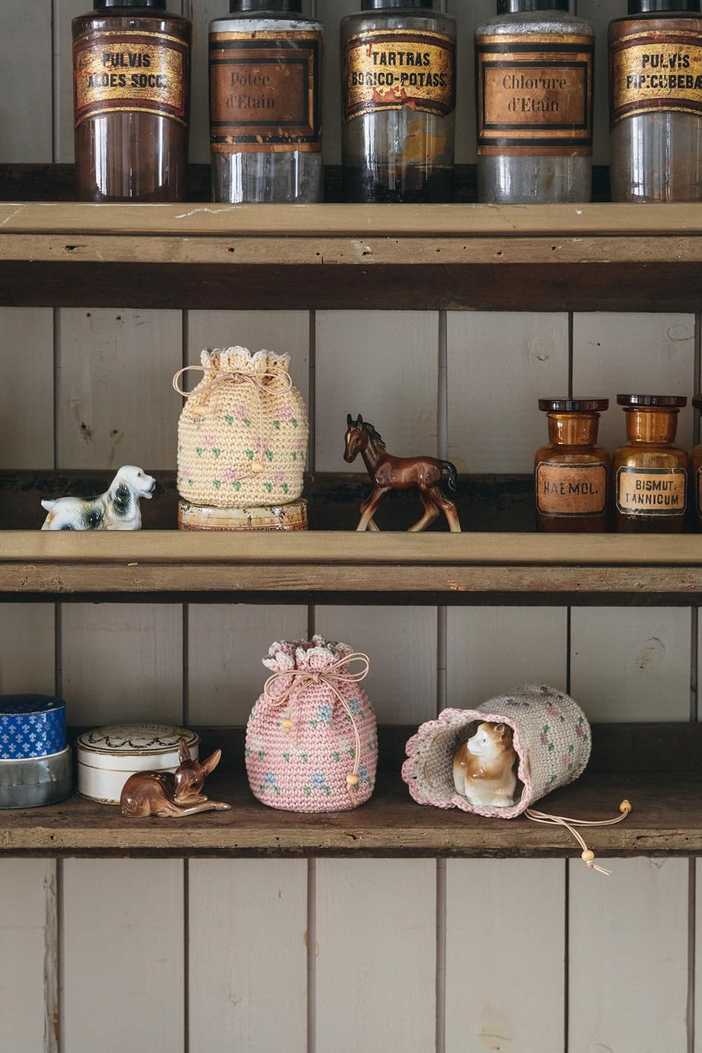 Small Crochet Flower Motif Accessories by MARUN CROCHET - Japanese Craft Book