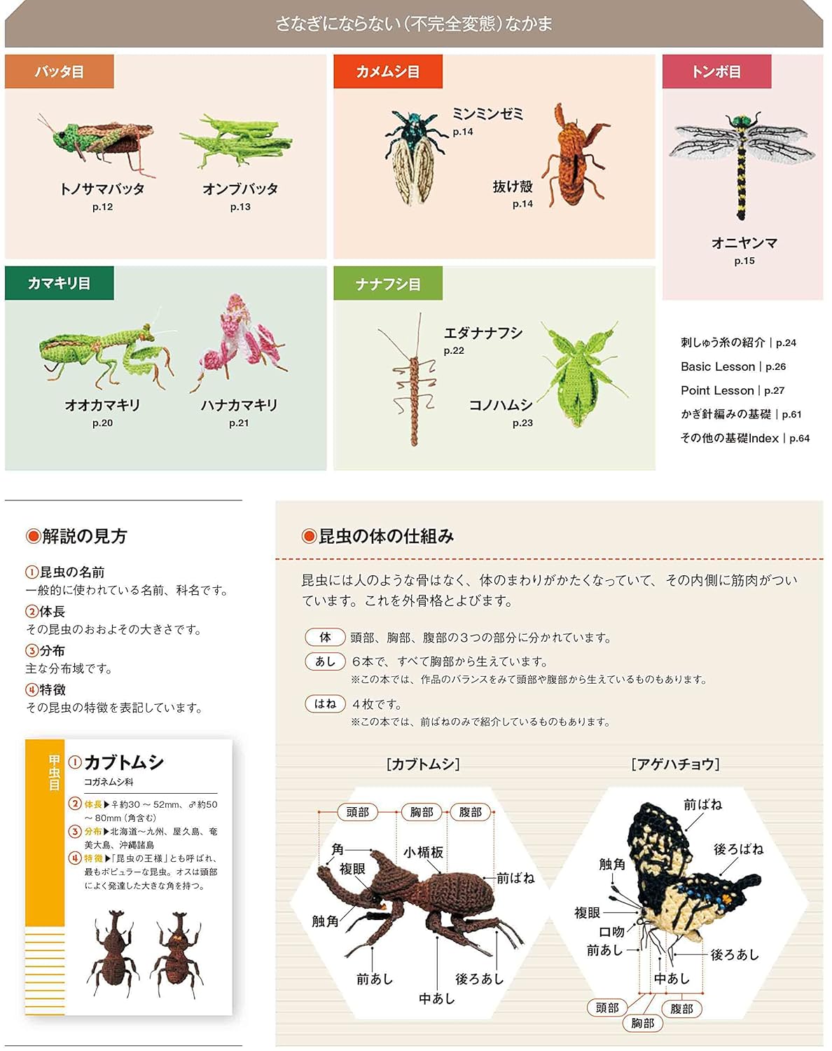 Miniature Crochet Insect Encyclopedia - Japanese Craft Book