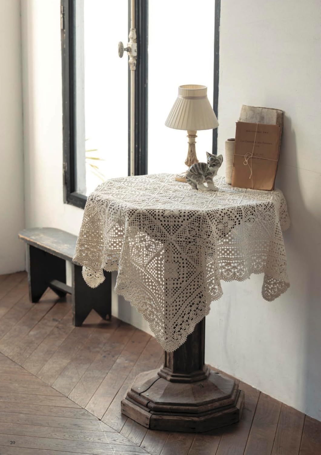 Crochet Lace Doilies & Tablecloths with Thick Thread – Japanese Crochet Pattern Book