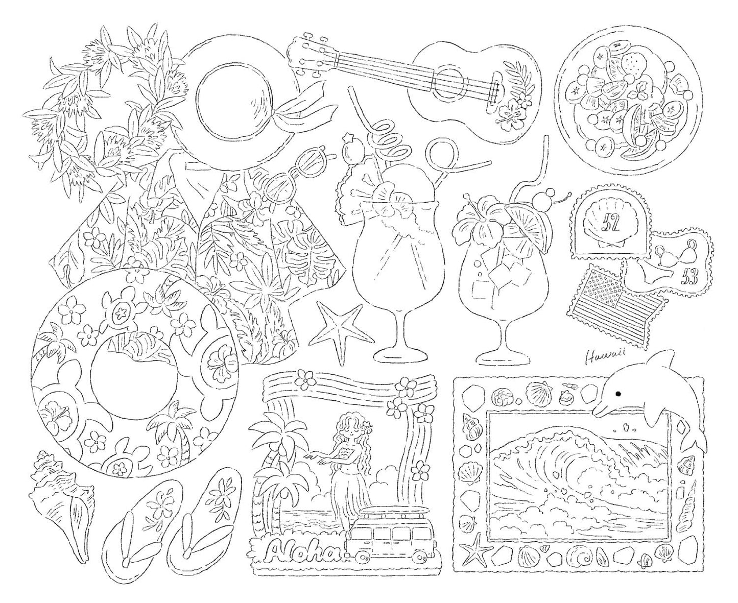 My Travel Memories Coloring Book - Japanese Coloring Book