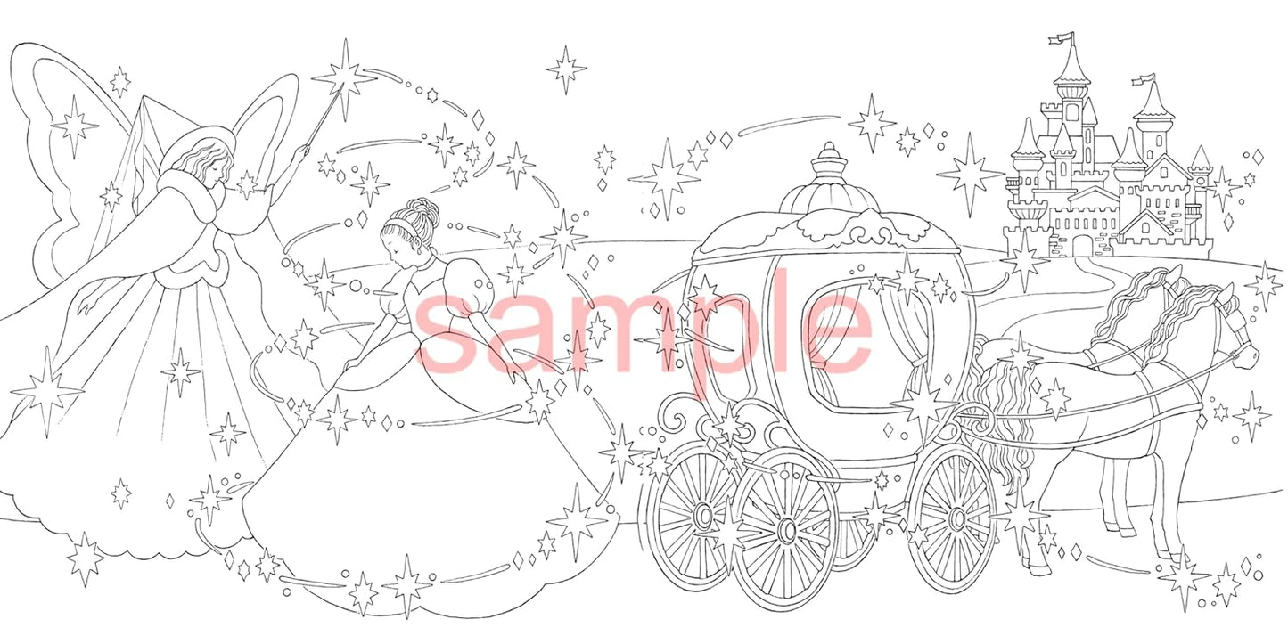 A Nostalgic Fairytale World - Japanese Coloring Book