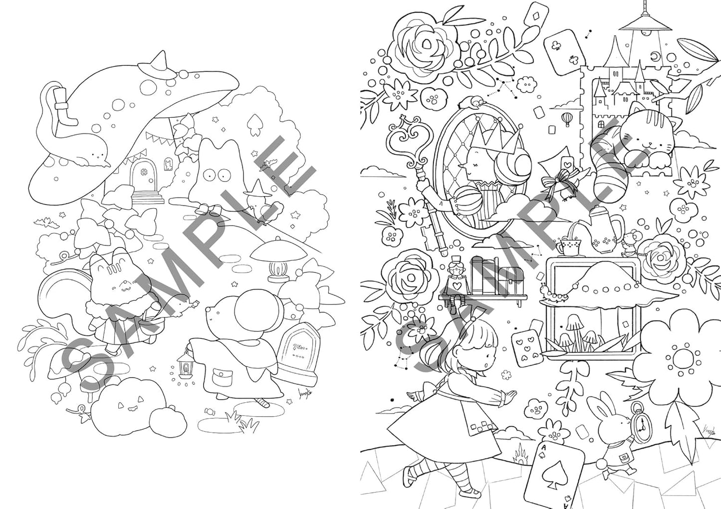 A Heartwarming Coloring Book — A Cute Fairytale World - Japanese Coloring Book