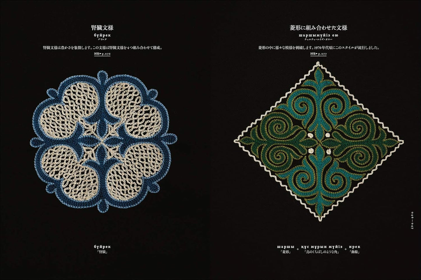 Mongolia Kazakh Embroidery - Japanese Craft Book