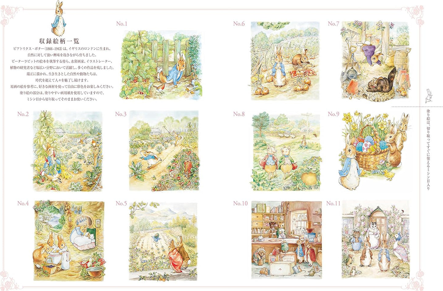 The World of Peter Rabbit Coloring Book Naughty Peter Rabbit - Japanese Coloring Book