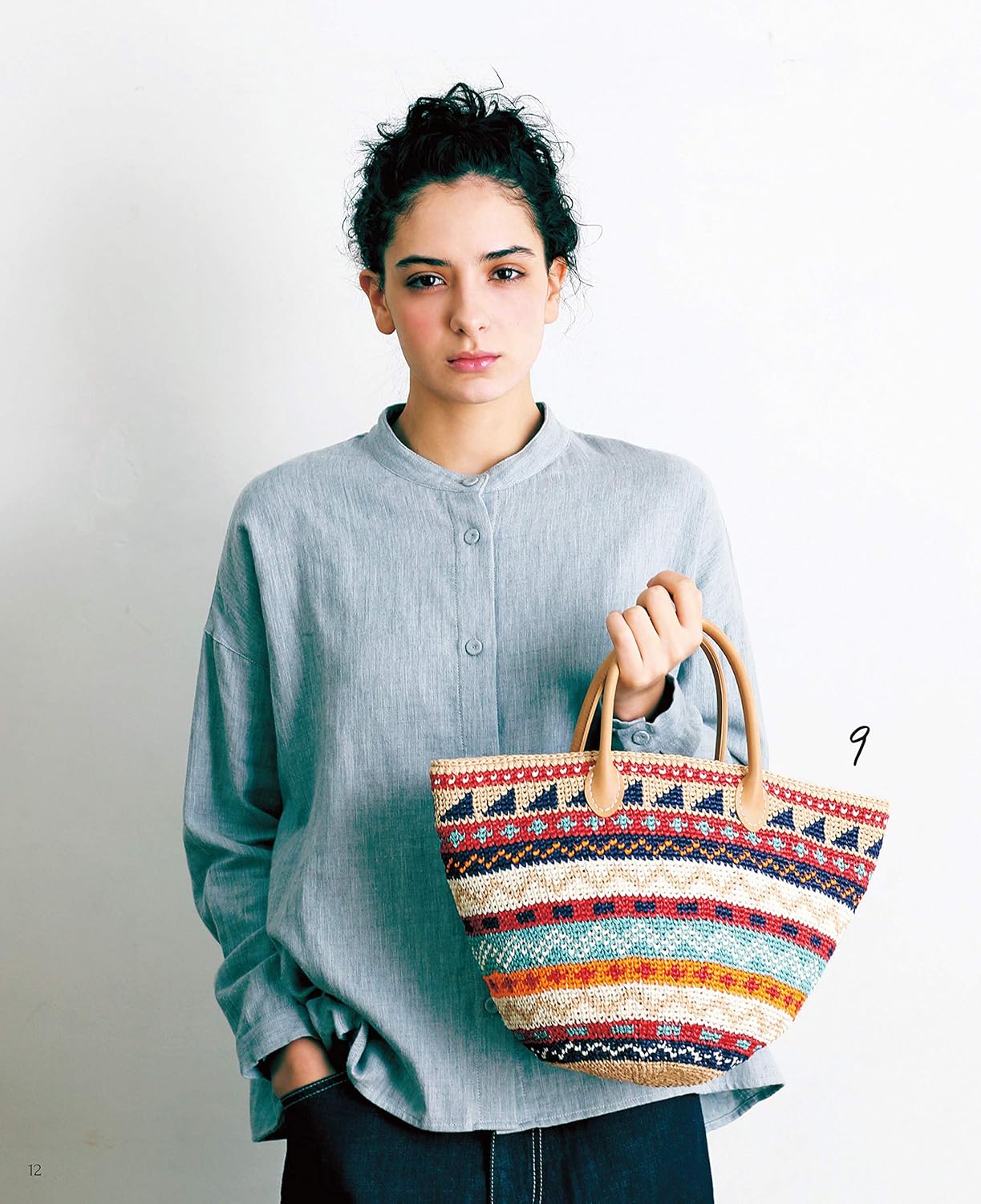 Center Single Crochet Eco Andaria Bags - japanese craft book