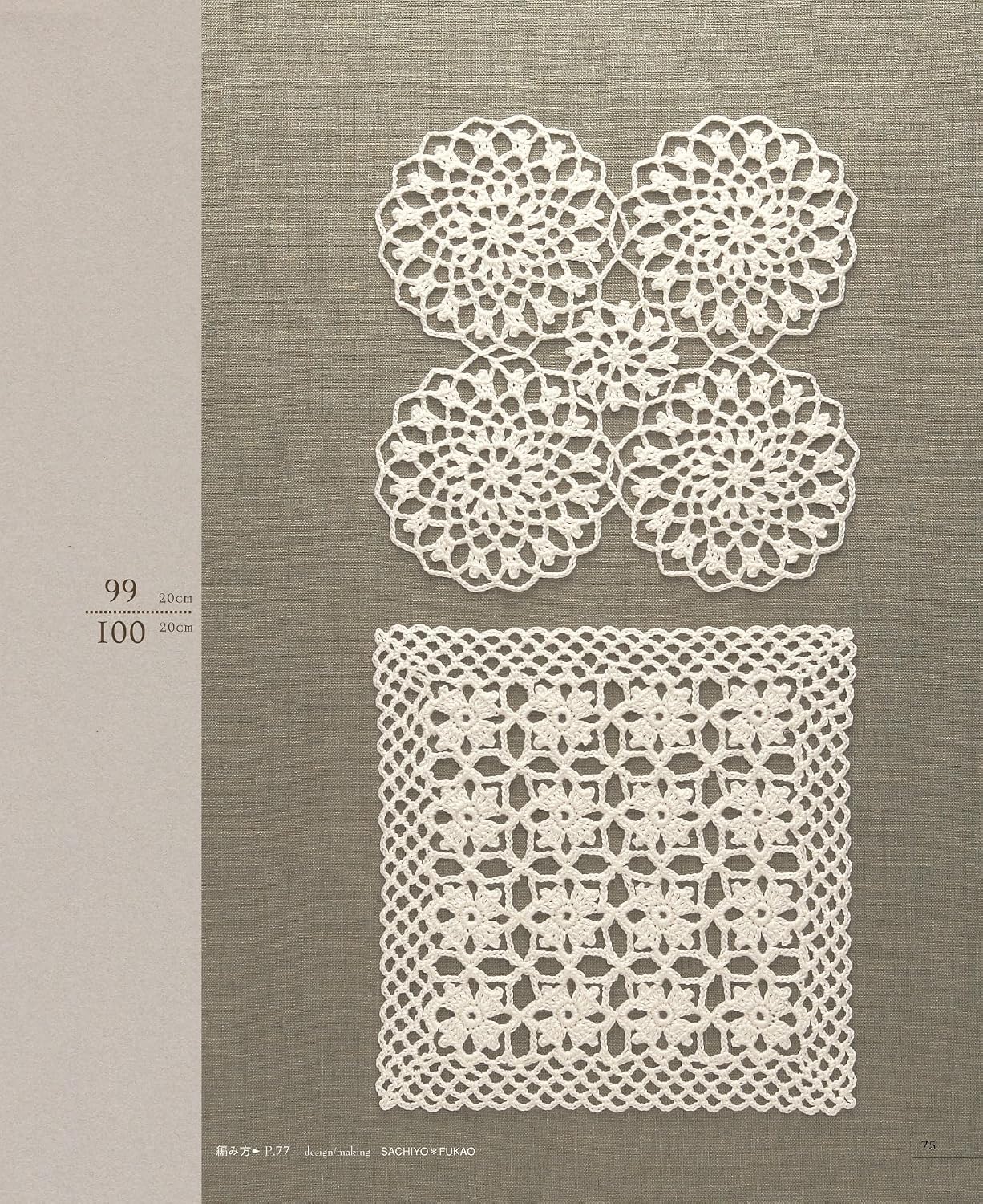 LACE Work MINI DOILY 100 - Japanese Craft Book