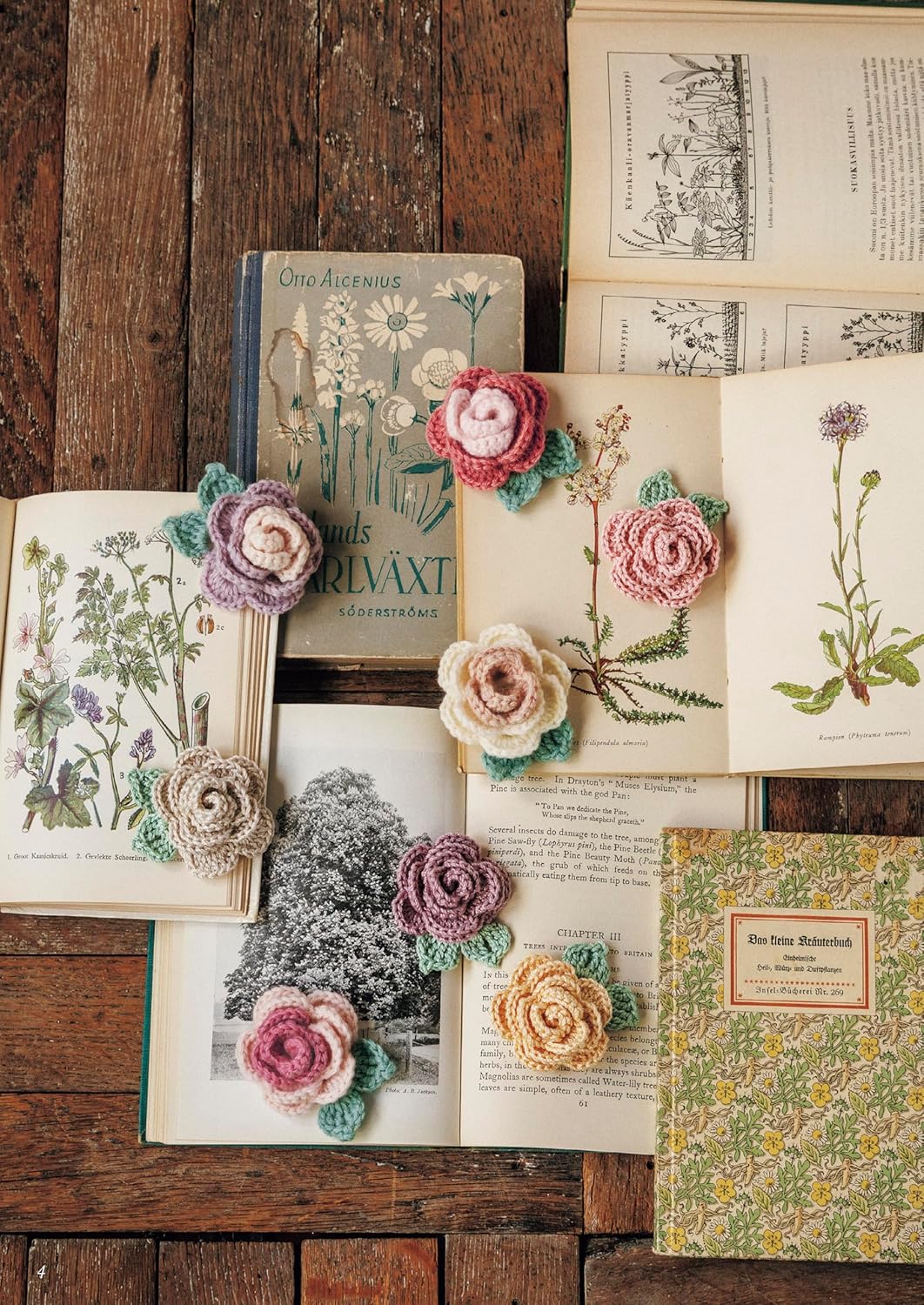 Small Crochet Flower Motif Accessories by MARUN CROCHET - Japanese