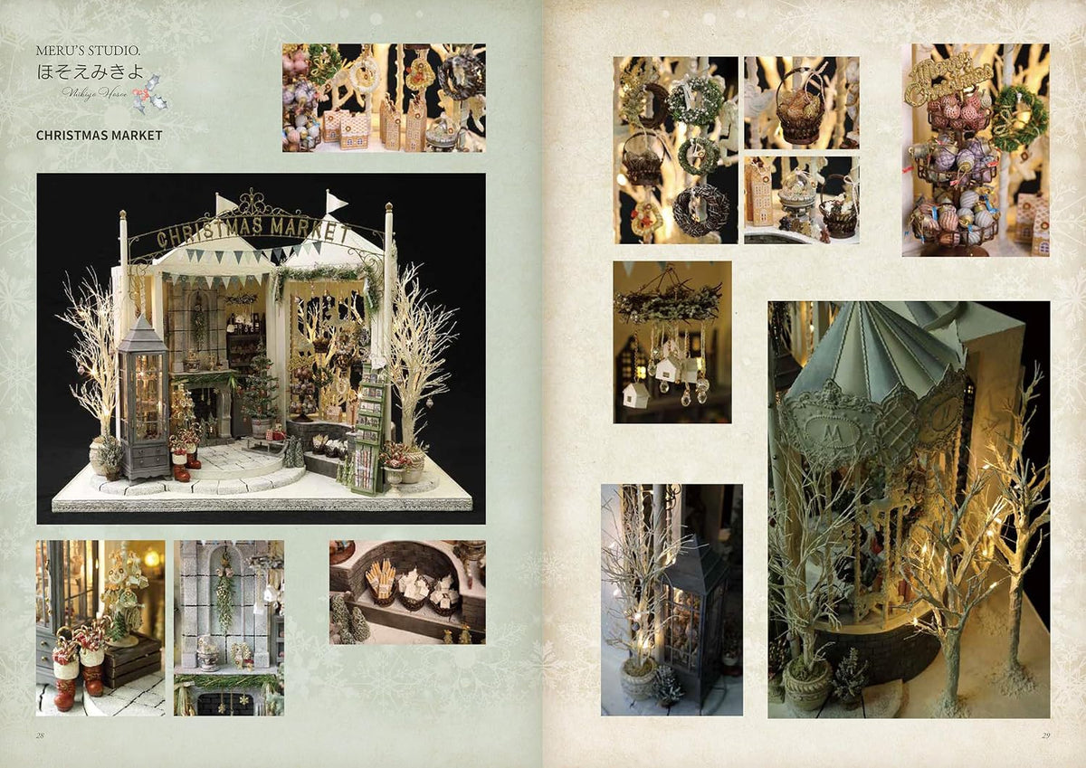 The CHRISTMAS DOLLHOUSE WORLD - Japanese Craft Book