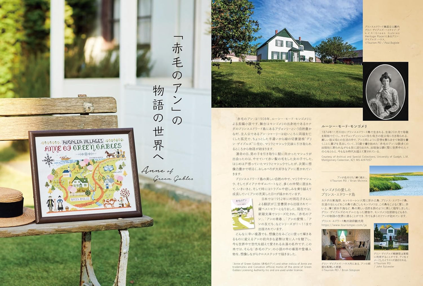 Cross Stitch Inspired by Anne of Green Gables - Japanese Craft Book