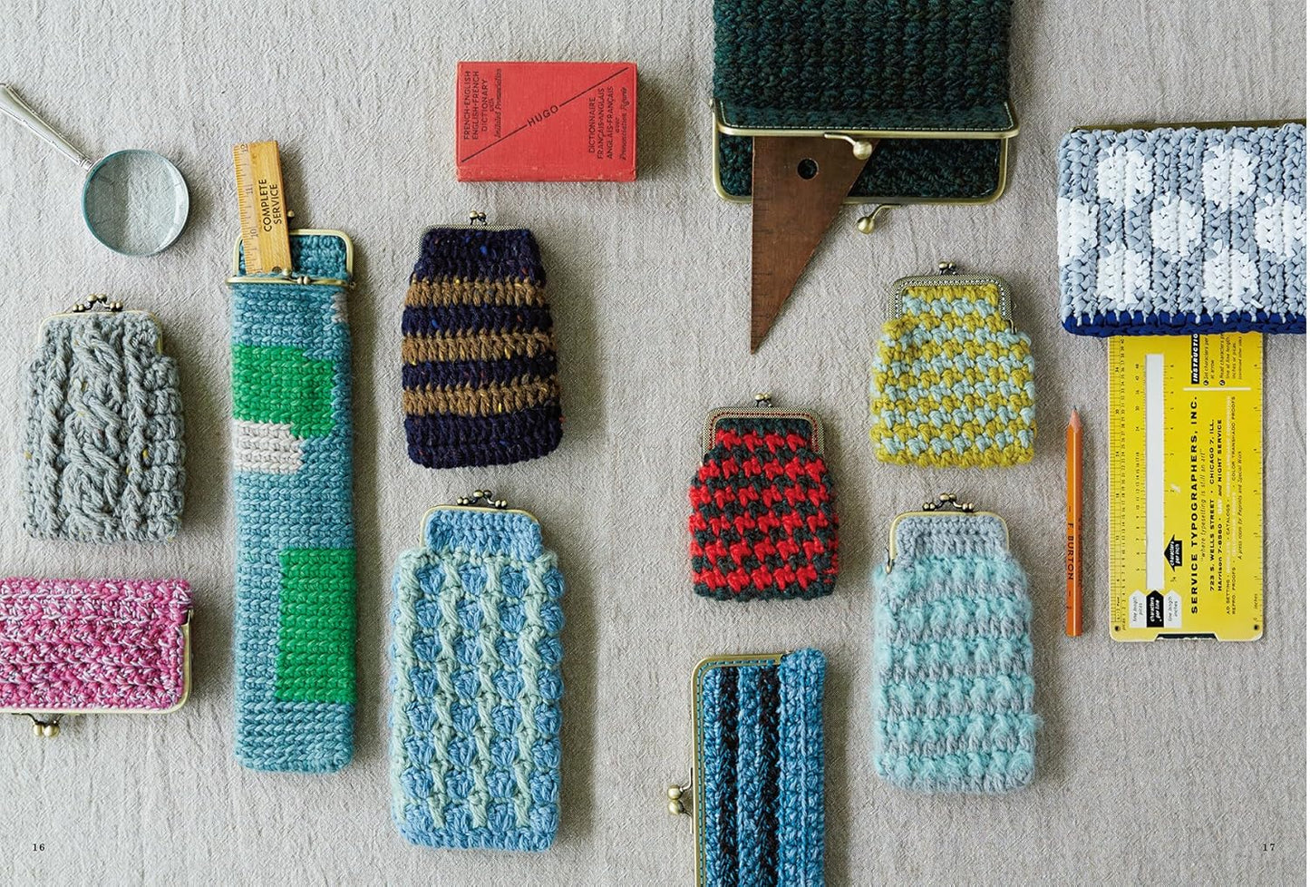 Crocheted Yarn Coin Purse - Japanese Craft Book