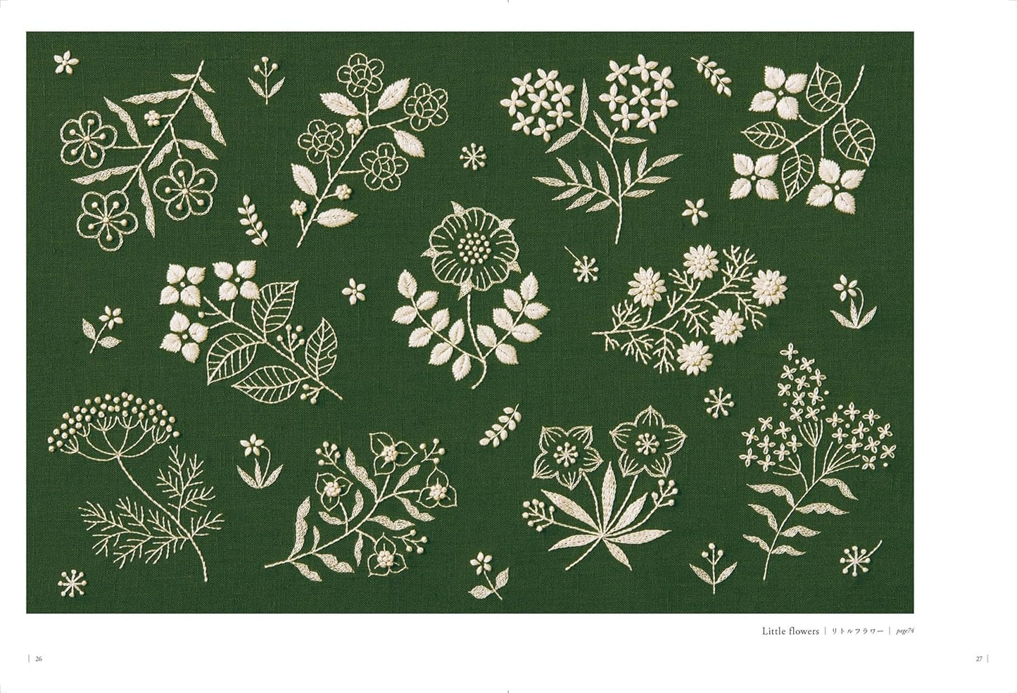 New Single-Color Embroidery - Japanese Craft Book