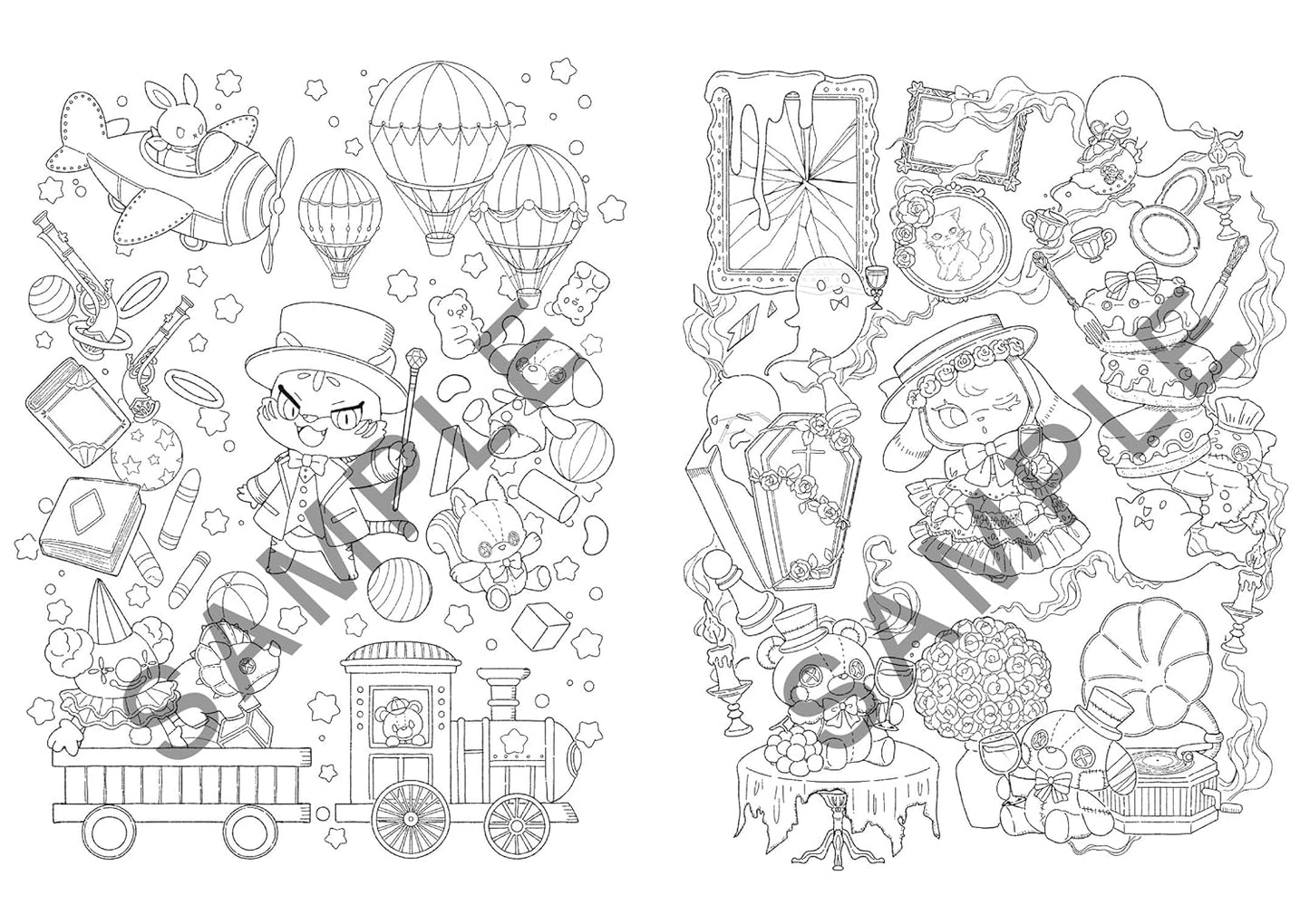 A Heartwarming Coloring Book — A Cute Fairytale World - Japanese Coloring Book