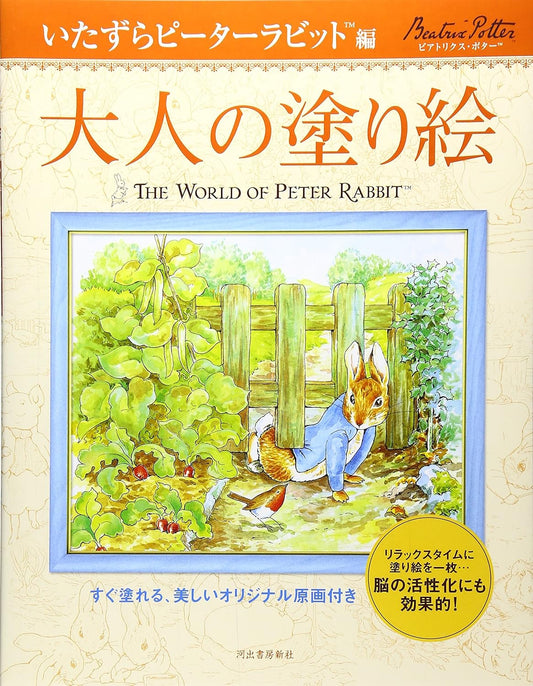 The World of Peter Rabbit Coloring Book Naughty Peter Rabbit - Japanese Coloring Book