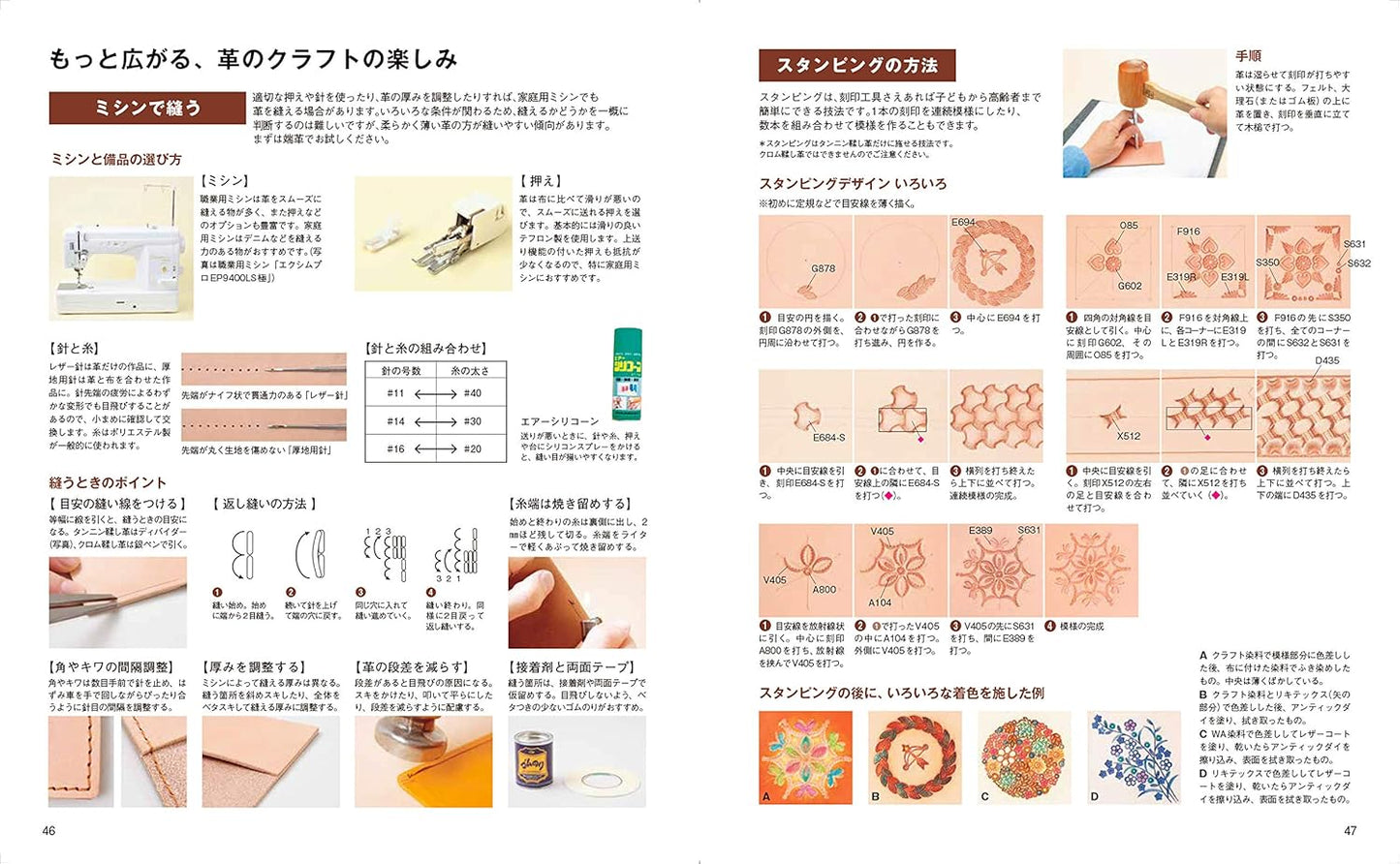 Basic Technics of Leather Craft Book - Japanese Craft Book