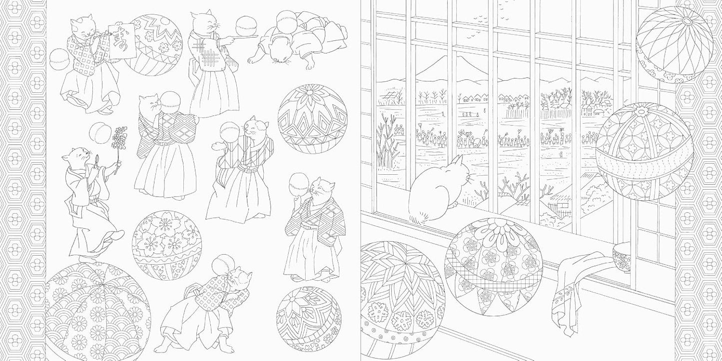 Ukiyo-e & Traditional Japanese Patterns Coloring Book – Japanese Art and Designs