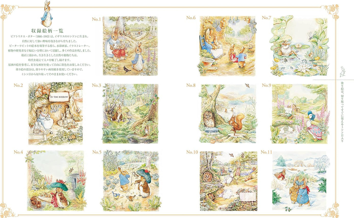 The World of Peter Rabbit Coloring Book - Japanese Coloring Book